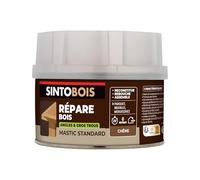 SINTO Mastic reconstitue angles et gros trous chêne 170ml | Bi-composant séchage en 20 min, parquets meubles menuiseries, bonne adhérence et résistance sur bois, intérieur et extérieur