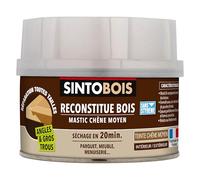 Sinto – Mastic à bois bi-composant pour angles et gros trous chêne moyen – 500 ml