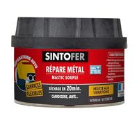 SINTO Mastic répare métal souple 500ml | Rebouche et égalise tous types de métaux, séchage rapide, convient aux pièces en mouvement, aluminium métal et PVC