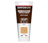 Sinto Pâte à bois prêt à l'emploi L001021 – séchage rapide, intérieur et extérieur – 80 g blanc