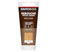 Sinto Pâte à bois rebouche petits trous prêt à l'emploi sans odeur sec 4h int./ext. Chêne foncé 80 g