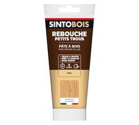 SINTO Pâte à bois pin 250g | Rebouche trous et fissures jusqu'à 3mm, prêt à l'emploi, séchage en 4h sans retrait ni odeur, intérieur et extérieur
