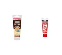 SINTO Pâte à Bois Rebouche Petits trous - Idéal Pour Reboucher Imperfections pour Trous, Fentes & Sader Rebouche Tout - Enduit de Rebouchage Intérieur Prêt à l’Emploi - Tous Supports