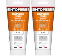 SINTO Rebouche Sols et Murs Blanc - 330g - Prêt à l'Emploi - Rebouche et Lisse Facilement - Adhère Rapidement (Lot de 2)