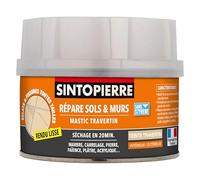 SINTO Répare sols et murs travertin 280g | Reconstitue rebouche et colle marbre carrelage pierre faïence plâtre et acrylique, séchage rapide, rénove sols et murs