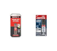 SINTO Répare Vite Spécial Métal - 60g - Répare, Rebouche, Assemble et Soude - Pratique & Loctite Colle Epoxy liquide spéciale Metal, Résine epoxy bi-composante couleur métal