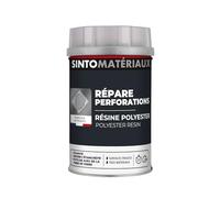 SINTO Résine polyester répare métaux plastiques et composites 1kg | Consolide colmate et imperméabilise, gouttières volets carrosserie et stratifiés, intérieur et extérieur