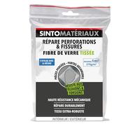 SINTO Tissu fibre de verre pour réparer perforations 270g | Haute résistance mécanique, rebouche durablement trous et déchirures, à utiliser avec résine Sinto, intérieur et extérieur