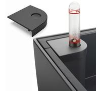 Sintrix Fab Couvercle bac de remplissage compatible avec Lechuza Balconera | compatible avec Balconera 40, 50, 80 et 100, coloris noir, protège le puits d'eau contre saleté et perte d'eau, plastique
