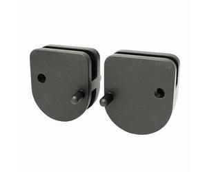 Sintrix Fab Lot de 2 glissières de porte de rechange pour abris de jardin en métal, compatibles avec Yardmaster Store All, Shiplap, Woodview, Emerald, Outsunny. Guides de porte durables pour panneaux