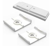 Sintrix Fab Lot de 2 support muraux compatibles avec télécommande de volet roulant Velux 860963 - Support blanc compatible avec la commande Velux
