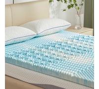 SINWEEK Surmatelas en Mousse à mémoire de Forme de 5 Zones de 5 cm, soulage la Pression, certifié CertiPUR-US, lit Simple