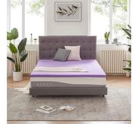 SINWEEK Surmatelas en Mousse à mémoire de Forme en Gel de 3,8 cm, ventilé, Doux pour soulager la Pression, certifié CertiPUR-US, Grand lit