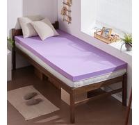 SINWEEK Surmatelas en Mousse à mémoire de Forme en Gel de 5,1 cm ventilé Doux, certifié CertiPUR-US, Taille Double, Violet