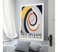 sinyumoney New Orleans Louisiana Peinture À L'huile Sur Toile, Grand Format, Décoration Murale Pour Salon Et Chambre 16x24inch(40x60cm)