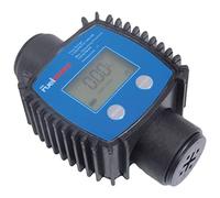 SIO Compteur Digital de Débit Gasoil, AdBlue et Carburants - Débitmètre Électronique LCD Haute Précision pour Pompe de Transfert, Cuve, Réservoir, Garage, Atelier Professionnel