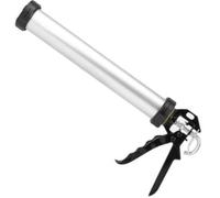 SIO Pistolet à Silicone Professionnel 600 ml en Aluminium - Pistolet Extrudeur pour Cartouches, Poches et Saucisses - Applicateur Manuel pour Mastic, Colle, Joint, Étanchéité et Travaux de Bâtiment