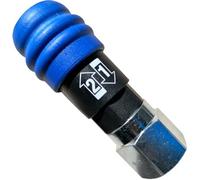 SIO Raccord Rapide Pneumatique de Sécurité 1/2" Femelle - Coupleur Rapide pour Air Comprimé à Décompression en 2 Étapes - Raccord Compresseur, Tuyau, Atelier et Industrie