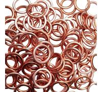 SIO Rondelles de Joint de Carter d'Huile 12 x 18 mm Sans Amiante - Lot de 100 Joints d'Étanchéité pour Bouchon de Vidange Moteur, Voiture, Utilitaire et Garage Professionnel