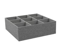 Sionhiuo Bacs Organisateurs de Tiroir,Organisateur de Tiroir à 9 Cases pour Chambre - Range-Ceintures Boîte de Rangement pour Sous-vêtements Chaussettes Maison Dressing Salle de Bain Dortoir