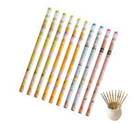 Sionhiuo Lot de 10 crayons à pour l'école avec mine souple | Crayons HB de dessin animé pour enfants, maternelle, salle de classe, maison, sac de fête