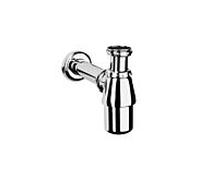 Siphon à bouteille VitrA A45122 chromé, G 1 1/4, tuyau de sortie et rosace