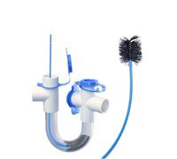 Siphon à Condensats En U Connecteur de tuyau piège en U PVC transparent | 3 4 avec brosse de nettoyage Drain CVC