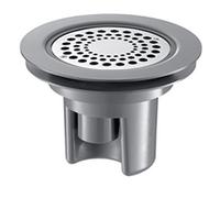 Siphon à hauteur réglable pour sol souple ou en vinyle, grille inox diamètre 115, platine/grille Réf : 683002