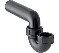 Siphon anti-odeurs Geberit pour évier DN 50/50, entrée verticale, sortie horizontale, noir
