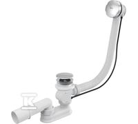 Siphon baignoire, bouchon automatique, métal A55KM