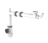 Siphon bouteille pour évier avec prise machine Valentin Connectic gain de place 40mm 1 pièce