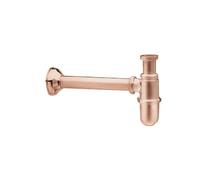 Siphon Bouteille Pour Lavabo Or Rose Brosse Robinetterie VIDAGES - CRISTINA ONDYNA AC36634P
