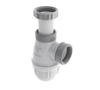 Siphon bouteille pour vasque réglable Valentin Connectic blanc/gris 32mm