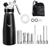 Siphon Chantilly Siphon 500ml - Crème, Mousses, Gâteaux, 4 Embouts Injecteurs