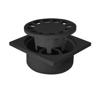 Jardibric - Siphon de Cour 150x150 mm Noir - Regard Évacuation Eau Pluviale Polypropylène