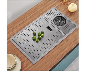 Siphon De Cuisine Black Drop, Siphon D'extérieur Dissimulé à Une Cuvette, avec Couvercle, Lave-gobelet, Robinet, Siphon De Préparation Et Utilitaire, pour Extérieur, 60 * 40 * 23cm