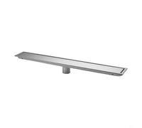 Siphon de douche en acier inoxydable brossé avec filtre à cheveux | SUS304 - Antirouille, design insert de carrelage, drainage rapide, filtre anti-encrassement, idéal pour la rénovation de