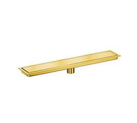 Siphon de douche linéaire avec passoire à cheveux, insert de drainage de sol invisible et amovible pour cuisine, toilettes, garage, sous-sol