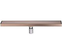 Siphon de douche linéaire en acier inoxydable 304 avec grille pour carrelage 2 en 1 - 40 cm - Solution de salle de bain moderne et facile à installer