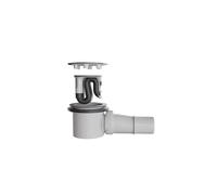 Siphon de douche Visolva Flow 90 mm – autonettoyant, forme en S brevetée, système anti-cheveux, protection anti-odeurs, DN50, fabriqué en Suisse