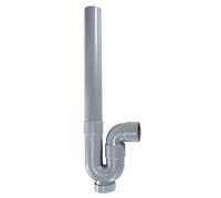 Siphon de drainage ROUSSEAU - Sortie Horizontale - Ø40 mm - PVC Gris