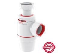 Wirquin – Siphon de lavabo Néo Air – D32 mm – anti‑vide intégré, réglable – blanc