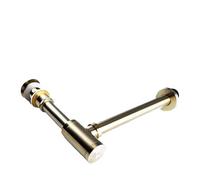 Siphon de Lavabo Bathroom Basin Bottle Trap Drain With Sink Pop Up Siphon Fixture P-Trap Hose for Home Renovation(Brushed G overflow)