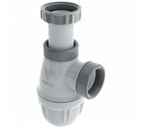 Siphon bouteille pour vasque réglable Valentin Connectic blanc/gris 32mm
