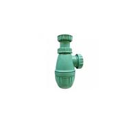 Siphon de lavabo en filet de pêche recyclé OCEAN'UP, hauteur réglable, sortie D. 32 mm, vert