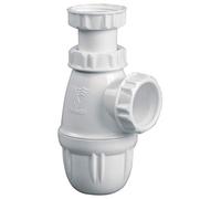 Valentin Siphon bouteille pour vasque – plastique blanc réglable Ø32 mm