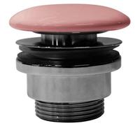 Siphon de lavabo GSI 5/4", non obturable, bouchon en céramique, 5-65 mm, tapis rose PVC24