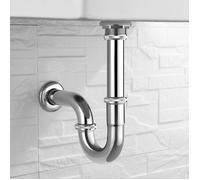 Siphon de Lavabo - Inox - Universel - Anti-odeur - Étanchéité - Facile à nettoyer