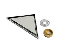 Siphon de pour sol Triangulaire 304 Anti-Odeur Siphon de pour | triangulaire, s'intègre aux coins, design discret, maximise l'espace, pour idéal carrelage