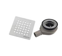 Siphon de receveur de douche Polysan 90 mm, inox (17731)